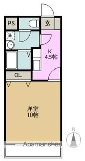 リベラALPS【105号室】の間取り