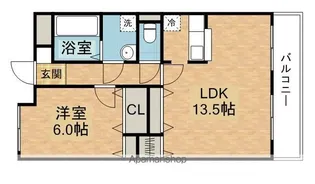アルゴ天神山【502号室】の間取り