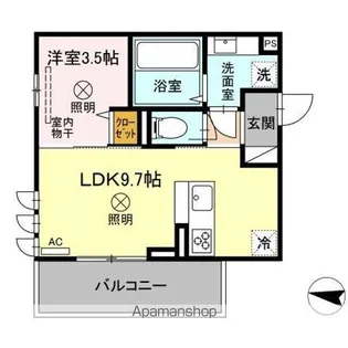 コンフォール古閑上【2階】の間取り