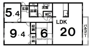 サンブライトハイツⅣ【205号室】の間取り