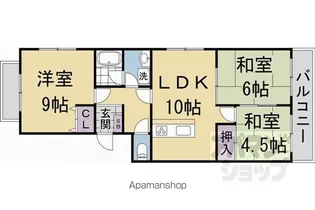 フォルム桂【202号室】の間取り