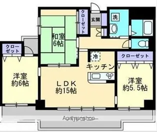 ストーンレイク子の浜【5階】の間取り