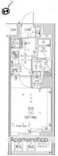 スクエアシティ横浜新子安【4階】の間取り