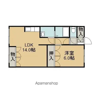 柏恵館Ⅰ【101号室】の間取り