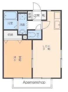 ソレジオ枝松【1階】の間取り