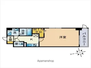 LUXCAS FUKUOKA EAST【306号室】の間取り