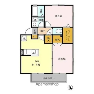 ソレイユ横川【2階】の間取り