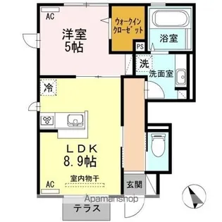 サニーヒル【1階】の間取り