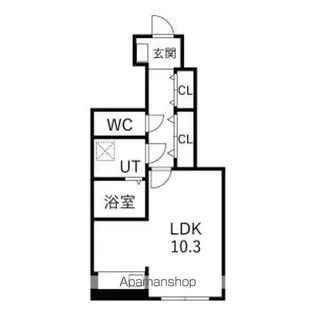 エテルノ松見町【105号室】の間取り