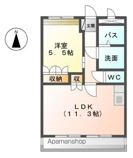 クイーンパレス【2階】の間取り