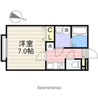 千葉県千葉市稲毛区小仲台6丁目【アパート】の間取り