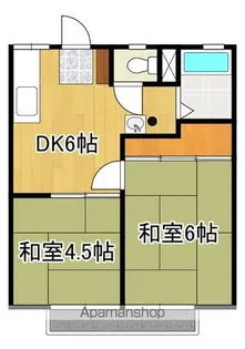 サンハイツ秋山【105号号室】の間取り