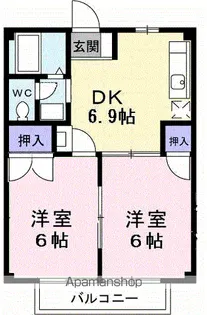 サクセス壱番館【2階】の間取り