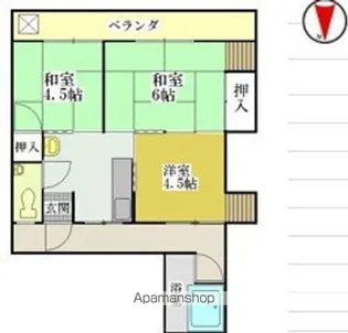 メゾン南荘園【302号室】の間取り
