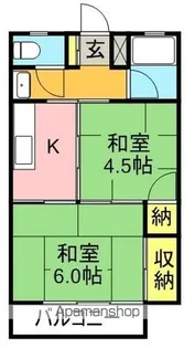 第二コーポ丸善【403号室】の間取り