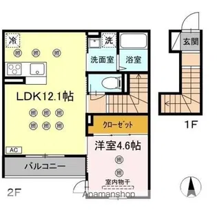 パル中倉【2階】の間取り