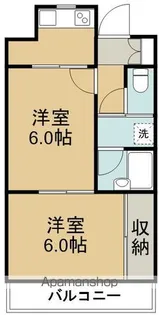 ロイヤルヒルズ成田町【4階】の間取り