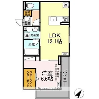 D CREST新川N【2階】の間取り