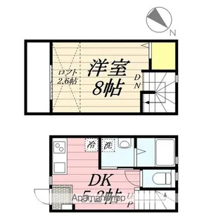 アフェット検見川5【1階】の間取り