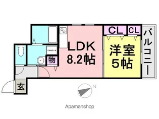 フジパレス西本町【2階】の間取り
