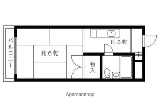 メゾン竹端【302号室】の間取り