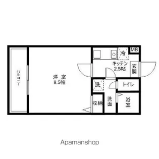 プランドール蘭【2階】の間取り