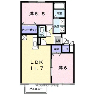 サンテア【1階】の間取り