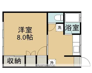 サンパレスK&K【202号室】の間取り