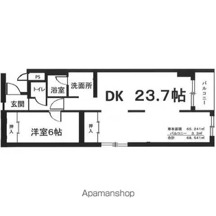 ドミ西野【105号室】の間取り