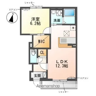 (仮称)柏市船戸 アパート【1階】の間取り