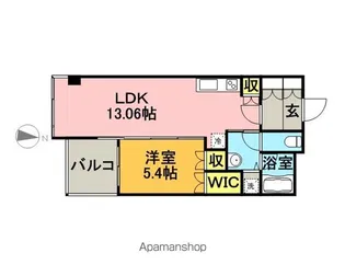 グランシャリオ【203号室】の間取り