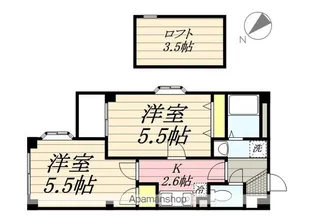フォンテーヌ博多【2階】の間取り