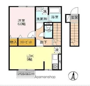 グランシャリオ英【2階】の間取り