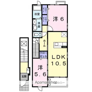 スターヴィレッジG【2階】の間取り