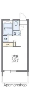 レオパレスハートピア15【1階】の間取り