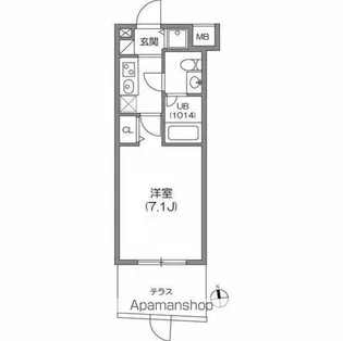 ガーラプレイス八幡山壱番館【1階】の間取り