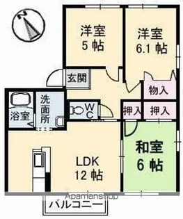 シーサイドDIAS E館【1階】の間取り