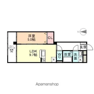 レノン ボウン【202号室】の間取り
