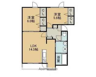 RESIDENCE HIGASHIMACHI【2階】の間取り