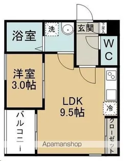 REGALEST榴岡公園【101号室】の間取り