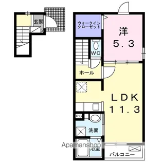 カルタシティ 川之江Ⅱ【2階】の間取り