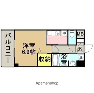 アルティザ博多駅南【1002.号室】の間取り