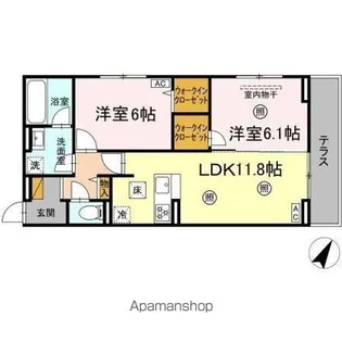 グランディール柏の葉【1階】の間取り