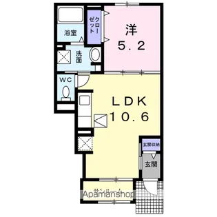 リ・ミノーレ【1階】の間取り