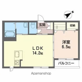 シャローム志家町【202号室】の間取り
