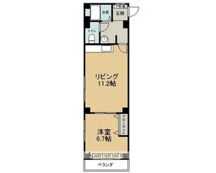 AL’AISE【201号室】の間取り
