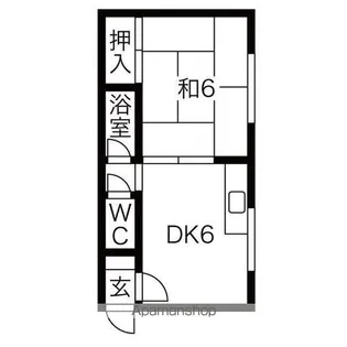 アドバンスコーポA【205号室】の間取り