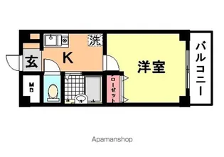 アクティ塚口【207号室】の間取り