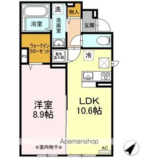 ジラソーレ【1階】の間取り