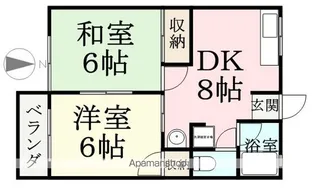 シティハイムセピア【201号室】の間取り